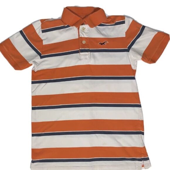 Hollister stripe polo shirt size s - Picture 1 of 4
